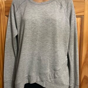 90 Degree By Reflex Light Gray Pullover sweater